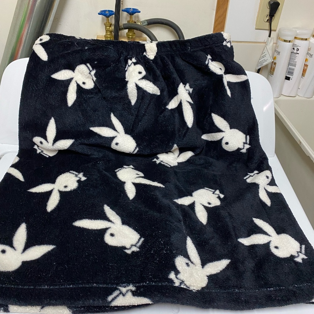 Playboy fleece cover up or towel wrap.